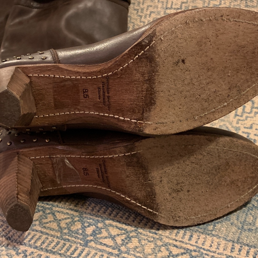 D-Segno by AC. Choc Brown Boots, solid - Picture 5 of 5